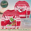 Kansas City Chiefs Team NFL With Baby Yoda Hug The Ball 2025 Knitted Ugly Christmas Sweater