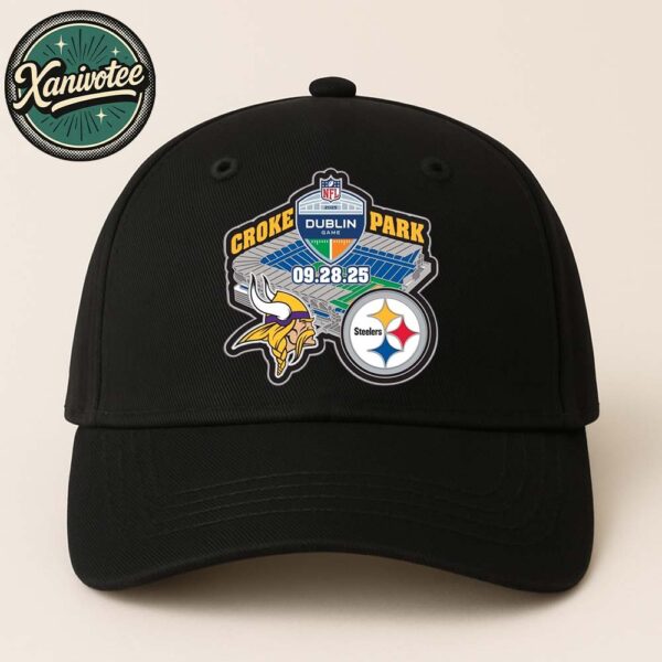 NFL Matchup Pittsburgh Steelers Vs Minnesota Vikings At Croke Park In Dublin Ireland On September 28th 2025 Classic Cap Snapback Hat