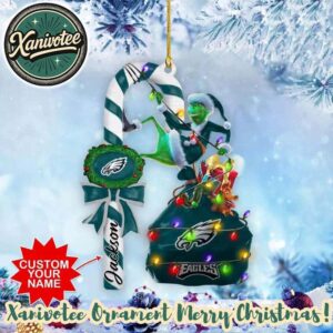 NFL Philadelphia Eagles Football Team x Grinch Christmas 2025 Classic Tree Ornament