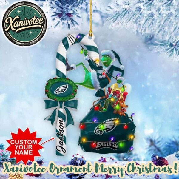 NFL Philadelphia Eagles Football Team x Grinch Christmas 2025 Classic Tree Ornament