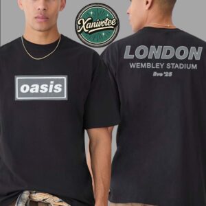 Oasis Live 2025 Tour London UK Merch Tee At Wembley Stadium On September 27 And 28 2025 Two Sided Print Unisex T-Shirt
