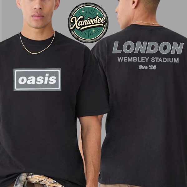 Oasis Live 2025 Tour London UK Merch Tee At Wembley Stadium On September 27 And 28 2025 Two Sided Print Unisex T-Shirt