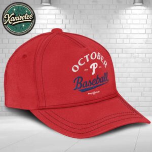 October Baseball 2025 Philadelphia Phillies 2025 MLB Postseason Locker Room Classic Cap Snapback Hat