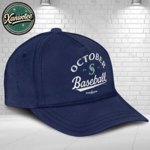 October Baseball 2025 Seattle Mariners 2025 MLB Postseason Locker Room Classic Cap Snapback Hat