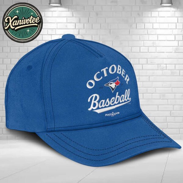 October Baseball 2025 Toronto Blue Jays 2025 MLB Postseason Locker Room Classic Cap Snapback Hat