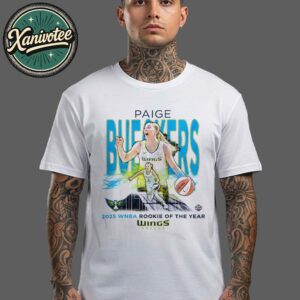 Official Dallas Wings Paige Bueckers Stadium Essentials White 2025 WNBA Rookie of the Year White T-Shirt