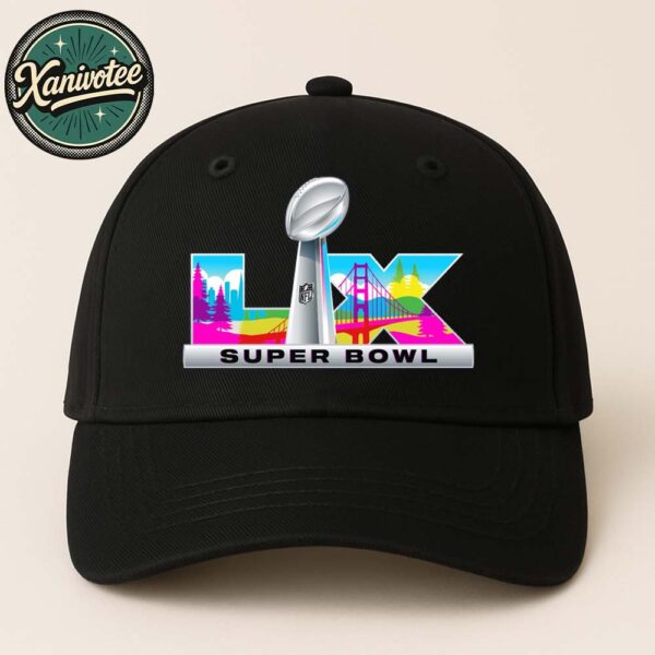 Official Logo Super Bowl LX 2026 NFL Santa Clara California On February 8 2026 Classic Cap Snapback Hat
