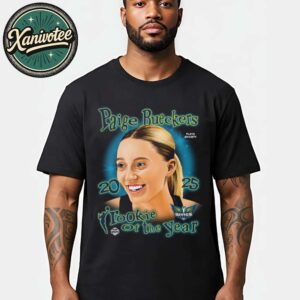 Official Paige Bueckers Dallas Wings Playa Society Black 2025 WNBA Rookie of the Year Black T-Shirt