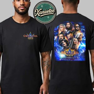 Official Poster For WWE Crown Jewel 2025 On October 11 Two Sided Print Unisex T-Shirt