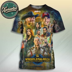 Official Poster WWE Wrestlepalooza Indianapolis 2025 ESPN All Over Print T-Shirt