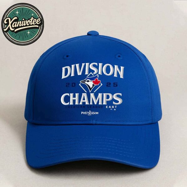 Official Toronto Blue Jays Named To 2025 AL East Division Champions Classic Cap Snapback Hat