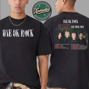 One Ok Rock Detox Asia Tour 2026 Dates List Kicks Off In Bangkok On February 21 2026 Two Sided Print Unisex T-Shirt