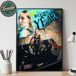 Paige Bueckers Has Officially Been Named The 2025 WNBA Rookie Of The Year Home Decor Poster Canvas