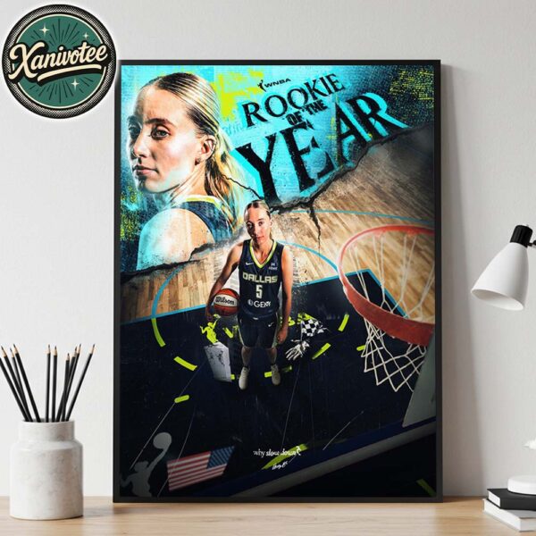 Paige Bueckers Has Officially Been Named The 2025 WNBA Rookie Of The Year Home Decor Poster Canvas