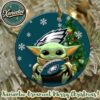 Philadelphia Eagles x Baby Yoda NFL Holiday Christmas Xmas Ornament 2025
