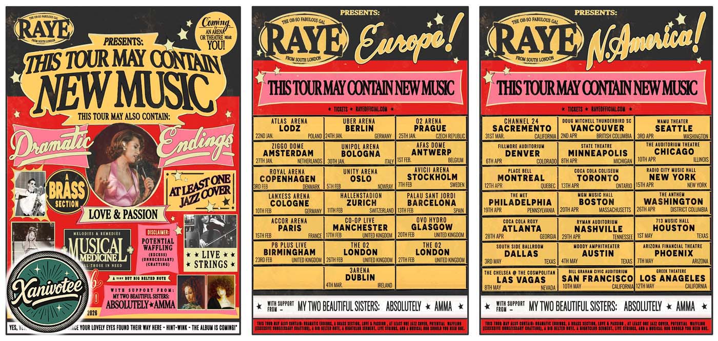 RAYE 2026 Tour “This Tour May Contain New Music” – Full Dates, Tickets & What to Expect