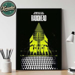 Radiohead Berlin Germany 2025 Poster Shows At Uber Arena For December 8 9 11 And 12 Europe Tour 2025 Home Decor Poster Canvas