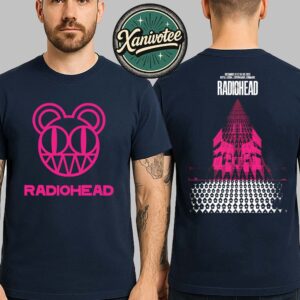 Radiohead Copenhagen Denmark 2025 Poster Shows At Royal Arena For December 1 2 4 And 5 Europe Tour 2025 Two Sided Print Vintage T-Shirt