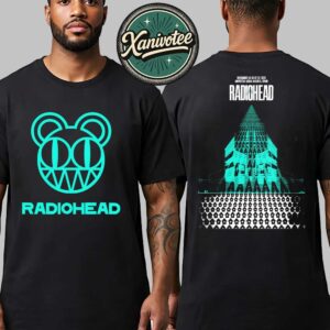Radiohead Madrid Spain Poster Shows For Movistar Arena Madrud On November 4 5 7 And 8 Europe Tour 2025 Two Sided Print Vintage T-Shirt