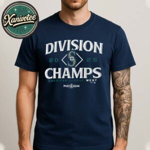 Seattle Mariners American League 2025 AL West Division Champions MLB Postseason Locker Room Unisex T-Shirt