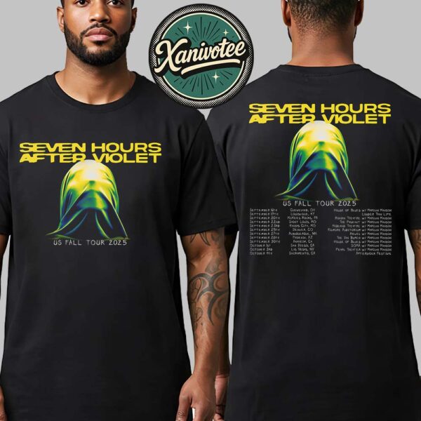 Seven Hours After Violet US Fall Tour 2025 Dates List For September And October Two Sided Print Unisex T-Shirt