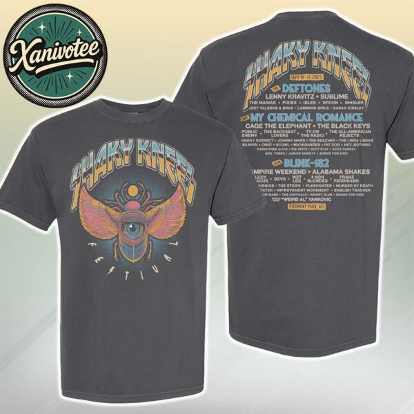 Shaky Knees Music Festival 2025 Beetle Lineup Tee For Piedmont Park ATL On September 19-21 2025 Unisex T-Shirt