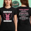 Shaky Knees Music Festival 2025 Poster Full Lineup For Piedmont Park ATL On September 19-21 2025 Two Sided Print Unisex T-Shirt