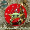 Tampa Bay Buccaneers x Baby Yoda NFL Holiday Christmas Xmas Ornament 2025