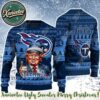 Tennessee Titans Team NFL x Donald Trump Ugly Christmas Sweater For Holiday 2025 Xmas Gifts