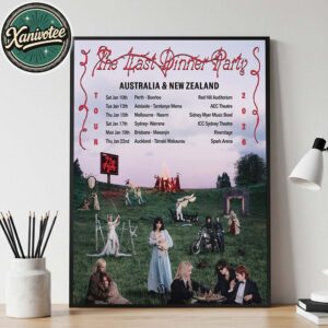 The Last Dinner Party Australia And New Zealand Tour 2026 Cities List Home Decor Poster Canvas