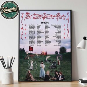 The Last Dinner Party Europe Tour 2026 Kicks Off In Portugal Lisbon On February 8th 2026 Home Decor Poster Canvas