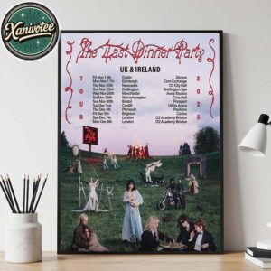 The Last Dinner Party UK And Ireland Tour 2025 Start In Dublin On November 14th 2025 Home Decor Poster Canvas