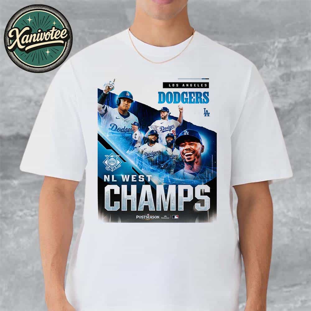 The Los Angeles Dodgers Are 2025 NL West Champions MLB For The 12th Time In The Last 13 Years Unisex T-Shirt