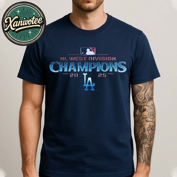 The Los Angeles Dodgers Are Your 2025 National League West Division Champions Navy Unisex T-Shirt