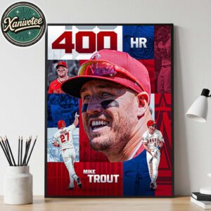 The Millville Meteor Is The 59th Player In Major League History To Join The 400-Home Run Club Home Decor Poster Canvas