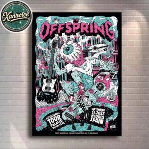 The Offspring Madrid Spain Tonight Poster For Palacio Vistalegre Arena On September 26 Supercharged Worldwide 2025 Home Decor Poster Canvas