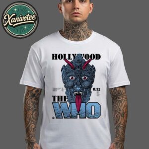 The Who Limited Edition Los Angeles California Poster Night 1 On September 17th At Hollywood Bowl North American Farewell Tour 2025 Unisex T-Shirt