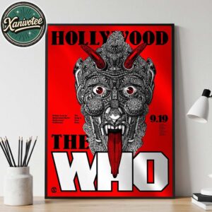 The Who Los Angeles California Limited Edition Poster Night 2 At Hollywood Bowl On September 19th North American Farewell Tour 2025 Home Decor Poster Canvas