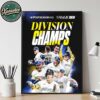 Congrats Milwaukee Brewers Are NL Central Champions 2025 MLB Postseason Home Decor Poster Canvas