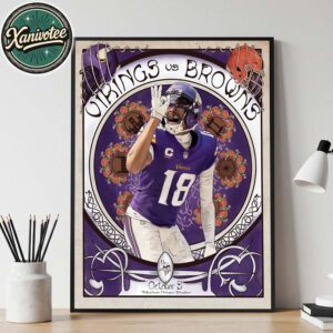 2025 NFL London Games Minnesota Vikings Vs Cleveland Browns At Tottenham Hotspur On October 5 Home Decor Poster Canvas