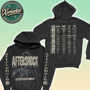 Aftershock Festival 2025 Black Scorpion Tee For October 2-5 2025 In Sacramento CA At Discovery Park Black Hoodie T-Shirt