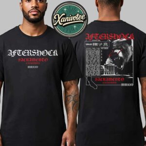 Aftershock Festival 2025 Seeing Red Tee For October 2-5 2025 Sacramento CA At Discovery Park Black T-Shirt