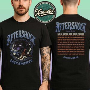 Aftershock Festival 2025 Sharp Tongue Tee For Sacramento CA At Discovery Park On October 2-5 2025 Two Sided Print Vintage T-Shirt