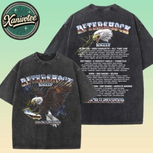 Aftershock Festival 2025 State Bird Tee For Sacramento CA At Discovery Park On October 2-5 2025 Black Washed T-Shirt