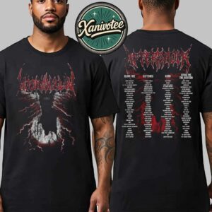 Aftershock Festival 2025 The Upside Down Tee For Sacramento CA At Discovery Park On October 2-5 2025 Black T-Shirt