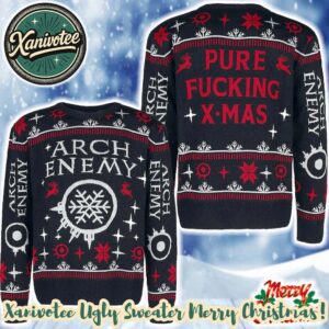 Arch Enemy Pure Fucking X-Mas 2025 Personalized Christmas Ugly Christmas Sweater Gift For Men And Women