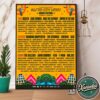 Austin City Limits Music Festival 2025 Full Lineup Poster At Zilker Park In Austin TX On October 3-5 And 10-12 2025 Home Decor Poster Canvas