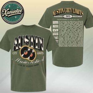 Austin City Limits Music Festival 2025 Live At At Zilker Park Records Lineup Tee For Austin TX On October 3-5 And 10-12 2025 T-Shirt