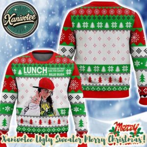 Billie Eilish I Could Eat That Girl For Lunch Tastes Like She Might Be The One 2025 Christmas Ugly Sweater