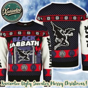 Black Sabbath Bravado Jumper Heavy Metal Band Best Gift For Holiday Ugly Sweater Christmas